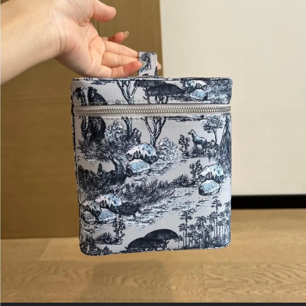 Dior Blue and White Cosmetic Bag